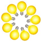RetroGlo® Yellow Satin G40 Globe Bulbs 25 Pack